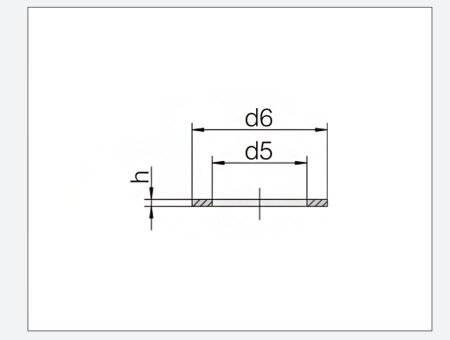 用于外螺纹管接头的密封圈符合DIN  3852-1/-2标准A型